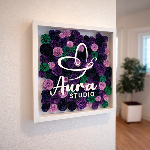 Identidad en relieve – pieza corporativa personalizada