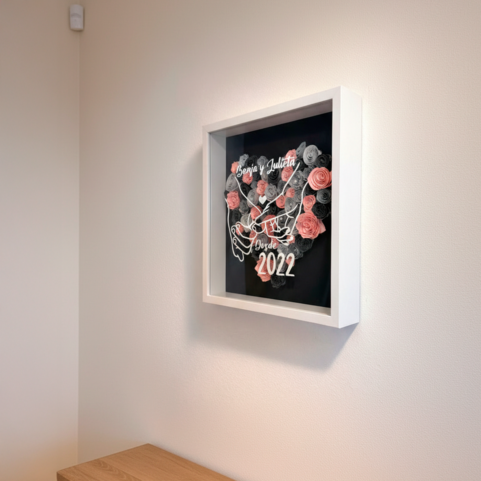 Corazón personalizado en relieve