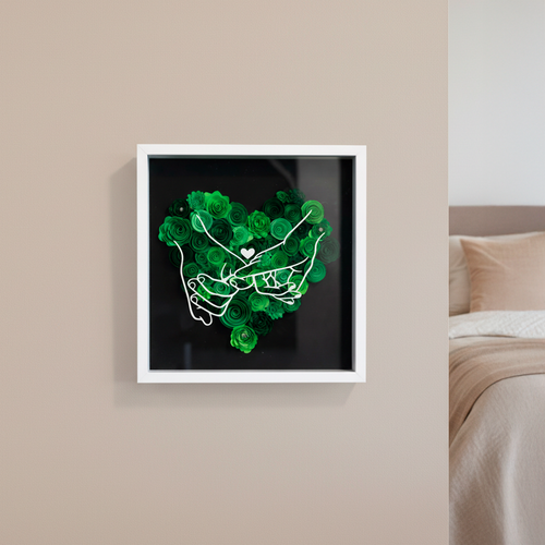 Corazón personalizado en relieve