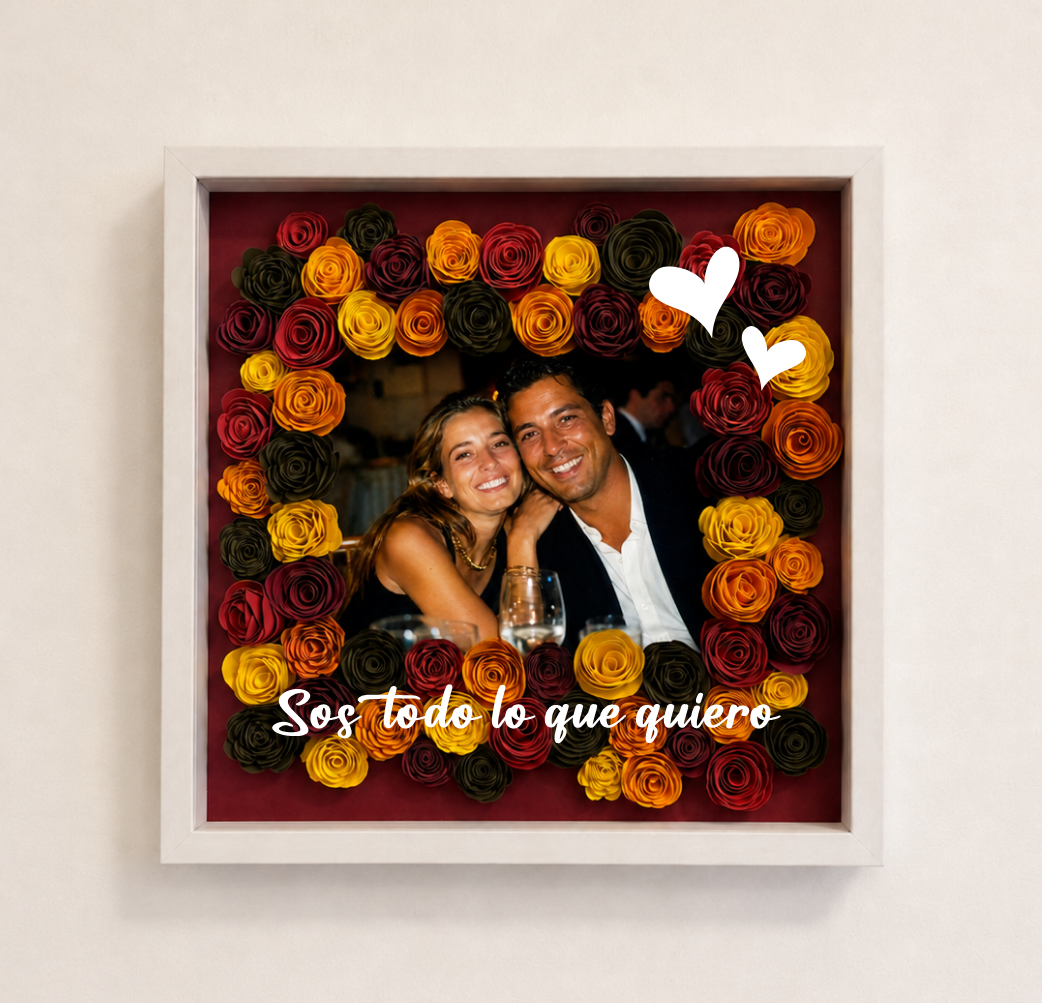 Corazón personalizado en relieve