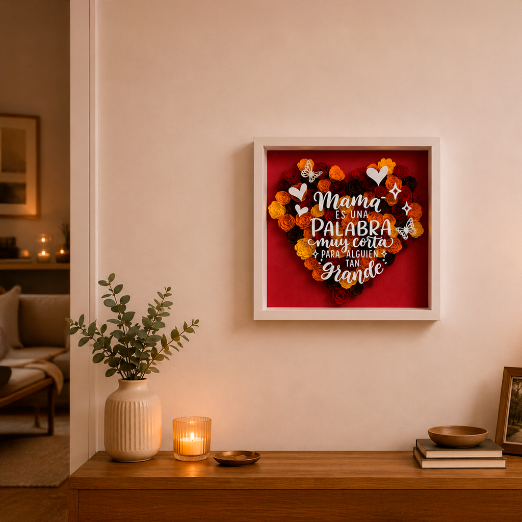 Corazón personalizado en relieve