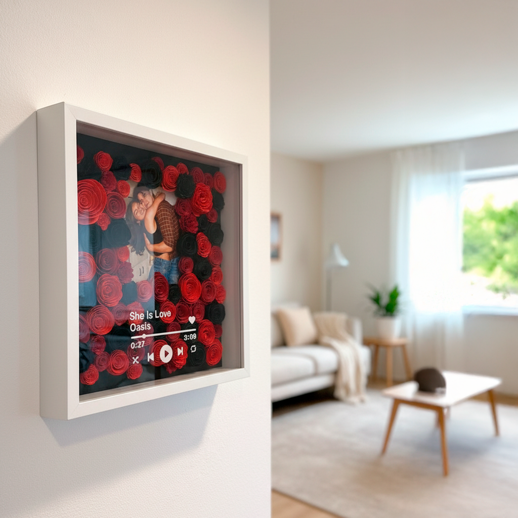 Fotografía en composición floral