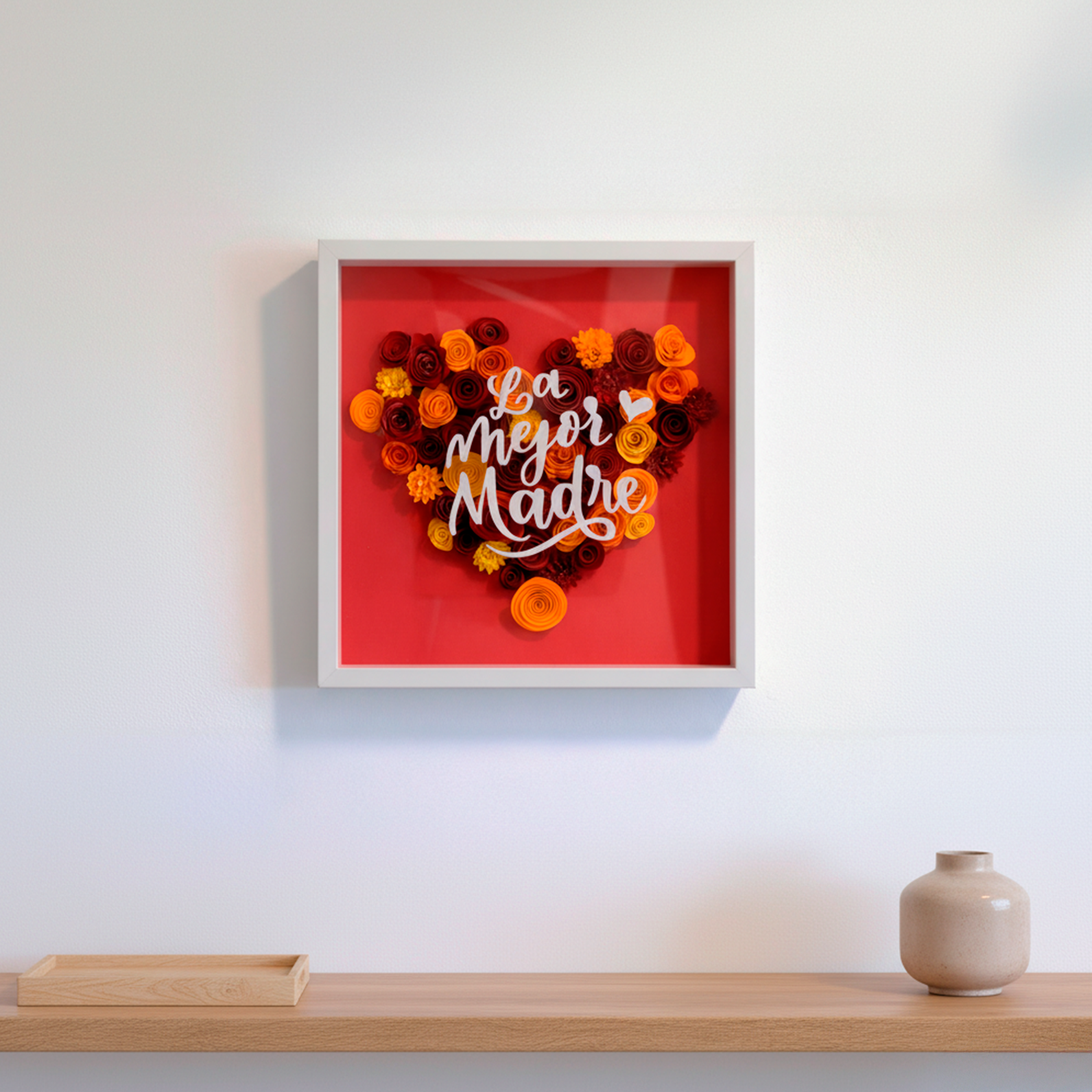 Corazón personalizado en relieve